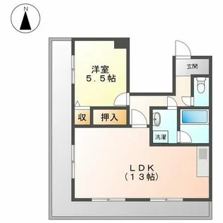 パラティーノ井東【602号室】の間取り
