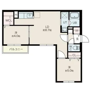 F-Works澄川(エフワークススミカワ)【4階】の間取り