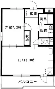 グッドウイング【1階】の間取り
