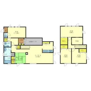 北海道函館市桔梗町【一戸建】の間取り