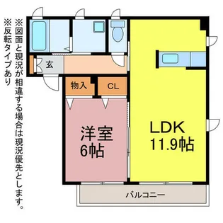 プロヌーブ大崎【2階】の間取り