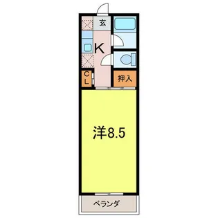愛知県安城市篠目町4丁目【アパート】の間取り