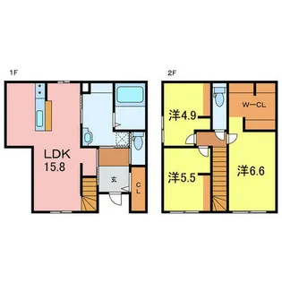 愛知県刈谷市板倉町3丁目【一戸建】の間取り