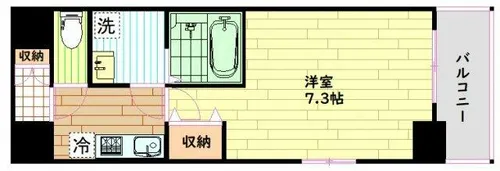 MESSAGE九条【4階】の間取り