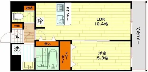 SK RESIDENCES 城北【1階】の間取り