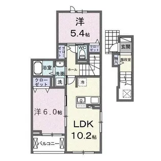 フォルトゥーナ 播磨【2階】の間取り