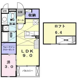 大阪府堺市中区小阪【アパート】の間取り
