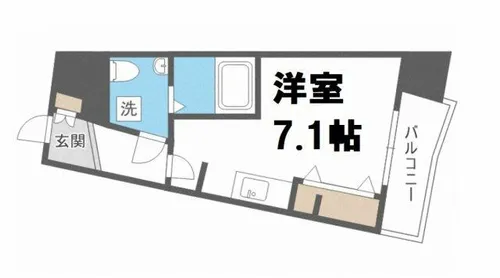 AFFLUENCE難波【10階】の間取り