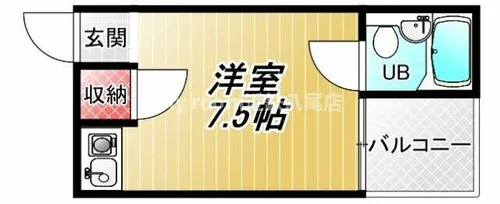 プラザハピネス高安【2階】の間取り