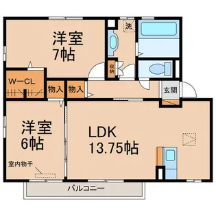 フォレスタB棟【1階】の間取り
