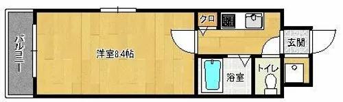 エルグランド室見【3階】の間取り