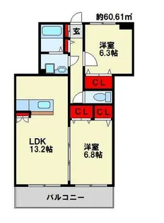 メディアパークⅤ【2階】の間取り