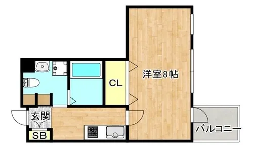ベリーウェル阿倍野【2階】の間取り