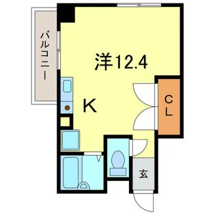 ライセル里【7B号室】の間取り