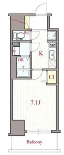 プリムール新深江【10階】の間取り