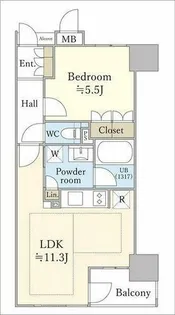 ローレルアイ久屋大通【7階】の間取り