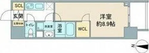 スリーアイランドタワー久屋大通【1階】の間取り