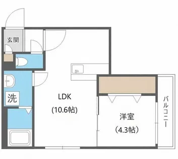 Leia札幌【3階】の間取り