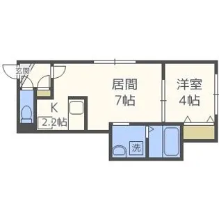 CENTNIA山の手【4階】の間取り