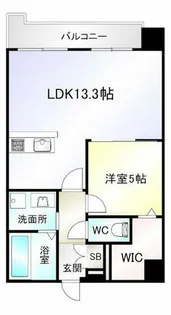 ノースステイツ西小倉【6階】の間取り