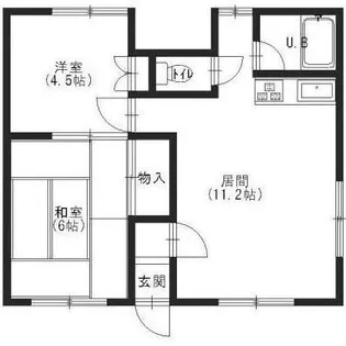 ラ・ネージュ千歳町【2階】の間取り
