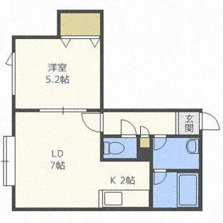 リープ・ブルーメⅣ【201号室】の間取り