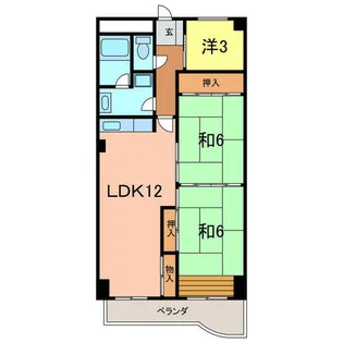 第二大嶽ビル【6階】の間取り