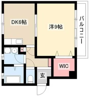 エクシード野立【A-2号室】の間取り