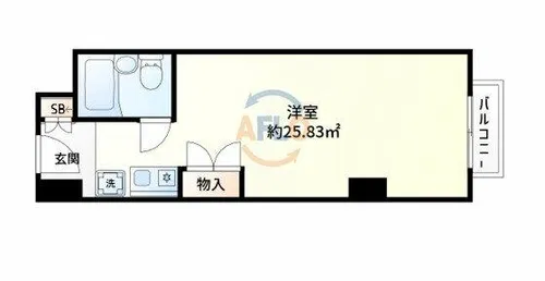 ノイメゾン堀江【4階】の間取り