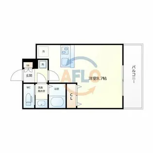 ミラージュパレス難波東レジデンス【5階】の間取り