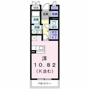 ジュネス【1階】の間取り