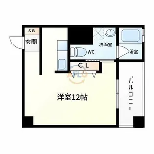 カシェット住吉【4階】の間取り