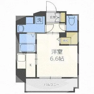 ミラージュパレス北梅田【7階】の間取り