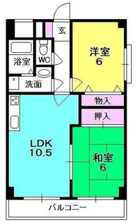クリエイティブ・H・セントラル【2階】の間取り