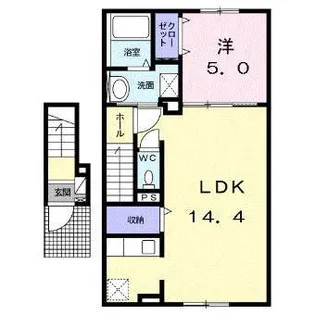 スパライ銀世Ⅴ【2階】の間取り