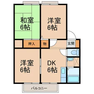 メゾンドール小木【2階】の間取り
