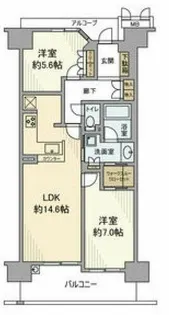 ファインシティ大阪城公園【11階】の間取り
