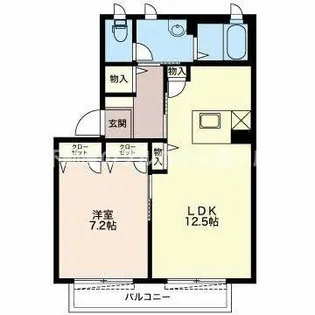 セピアコート財木【2階】の間取り