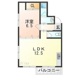 ハイツ梶本【2階】の間取り