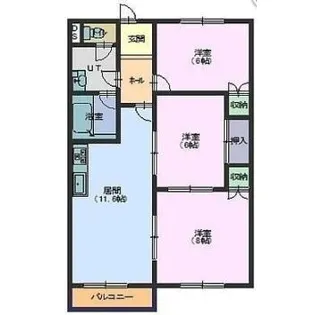 センターインロードビル【303号室】の間取り