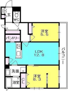 Maison de R(メゾンドアール)【306号室】の間取り
