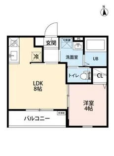 クラムズ黄金【2階】の間取り