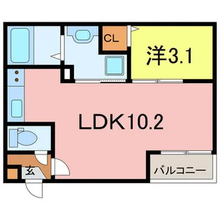 Warren hekinannishiki Ⅱ【3階】の間取り