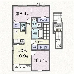 フレッシュリー【2階】の間取り