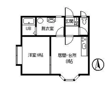 華ハイツ【106号室】の間取り