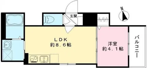 LUANA【3階】の間取り