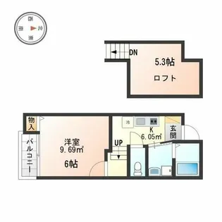 フルーツデール本陣【2階】の間取り