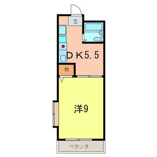 藤井マンション高倉【401号室】の間取り