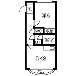 MAJESTIC水車町【2階】の間取り