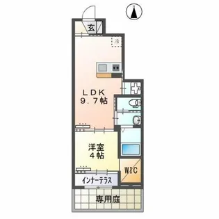 メゾンさくら【1階】の間取り